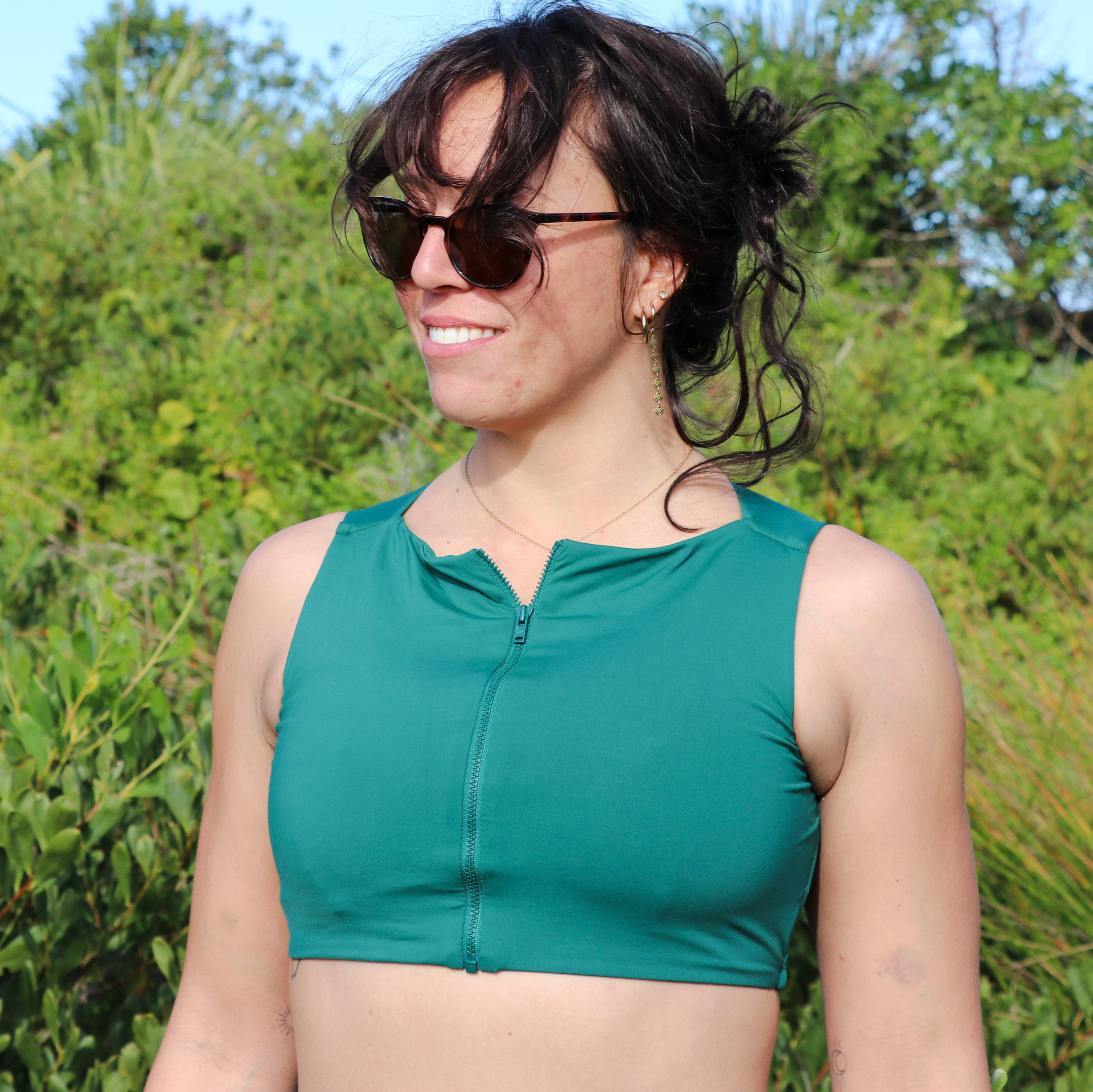 Cropped Vest with bralette